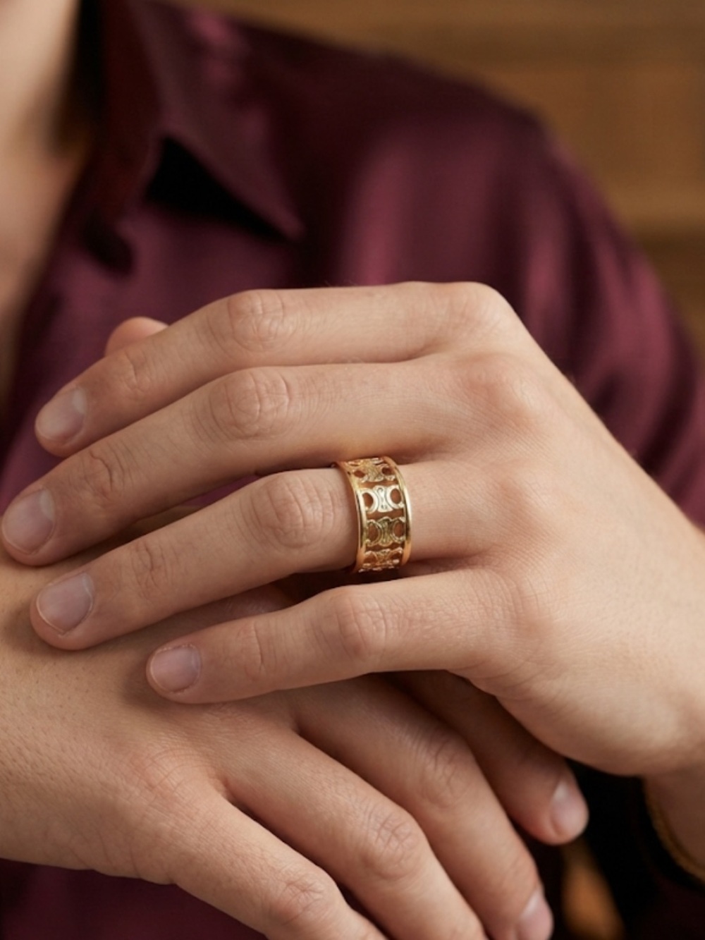 CELINE Italy Cuff Unisex Ring